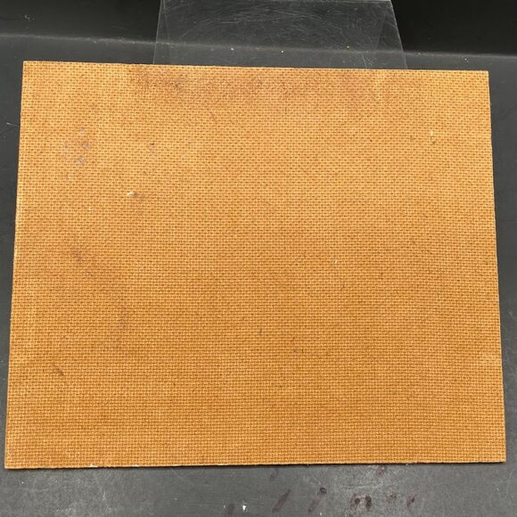 Small Oil Painting on Fiberboard Fishing Boats Sailboats Seashore Island Signed - Picture 7 of 7